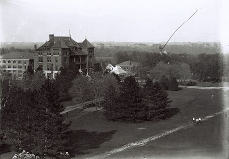 Ariel - Carrie Chapman Catt Hall Agricultural Hall and Greenhouses