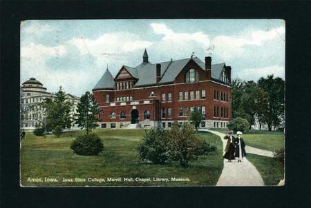 Two Women Walking from Morrill Hall